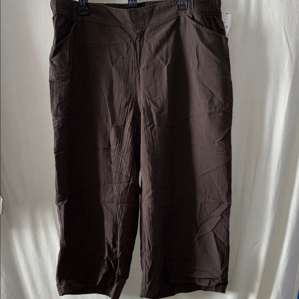 Lane Bryant Brown Cropped Pants